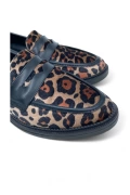 Çift Şerit Leopar Desenli Kadın Loafer - Wild Essence