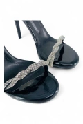 Taşlı Bant Yüksek Topuklu Stiletto