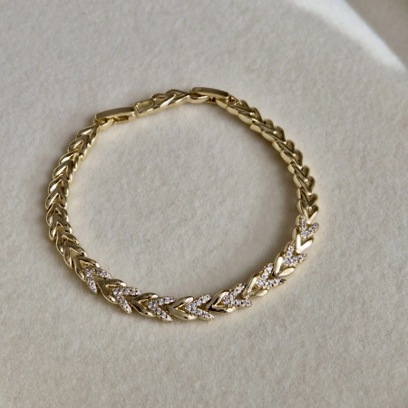 Xuping Taşlı Başak Bileklik