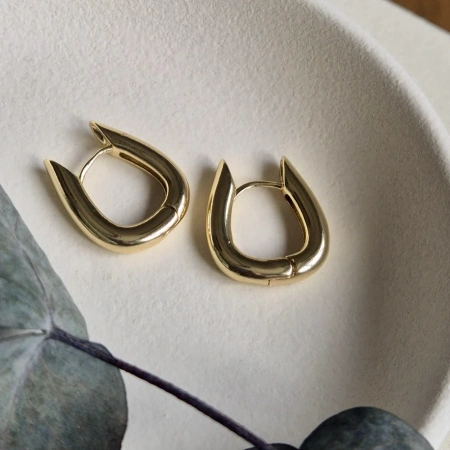 VIP Seri Halka Küpe -Çelik