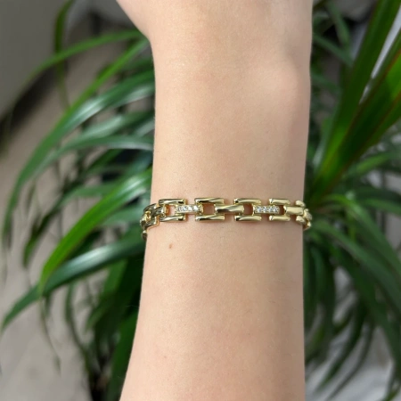 Xuping Geometrik Desen Bileklik