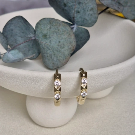 Xuping Tek Taşlı Küpe