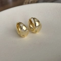 VIP Taşlı Gold Bomb Küpe