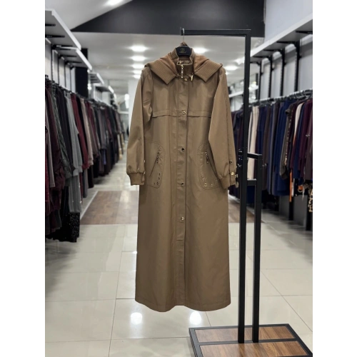 TRENÇ KAP - Açık Kahve