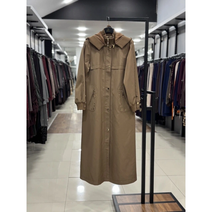 TRENÇ KAP - Açık Kahve