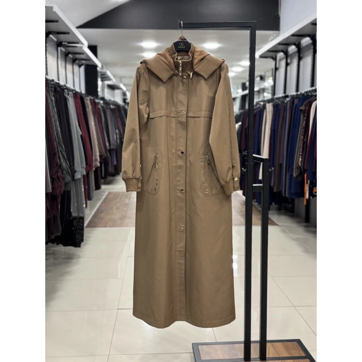 TRENÇ KAP - Açık Kahve