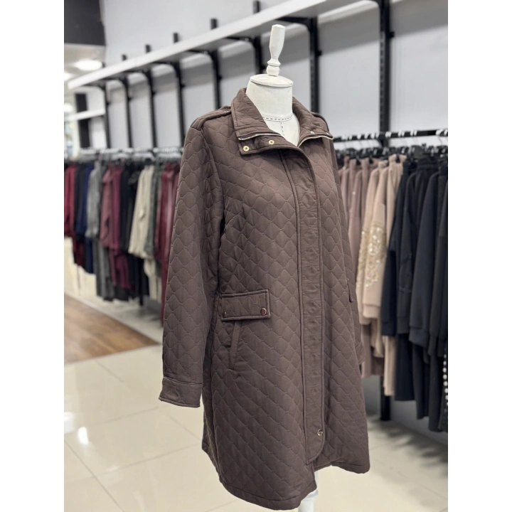 KAPİTONE ŞIK KAP - Kahverengi