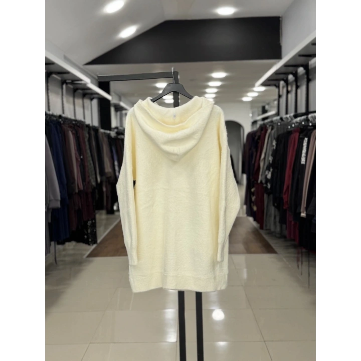 KUŞ GÖZLÜ ANGORA KABAN - Ekru