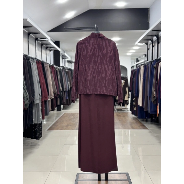 ÜSTÜ CEKETLİ İKİLİ TAKIM - Bordo