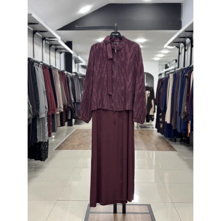 ÜSTÜ CEKETLİ İKİLİ TAKIM - Bordo