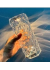 3D Elmas Kristal Şarjlı Dokunmatik Kumandalı Led Masa Lambası