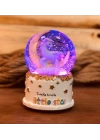 Uçan Unicorn Işıklı Gece Lambası Kar Küresi