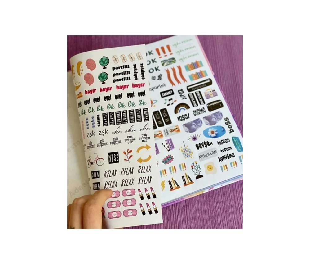 Konuşan Ajanda 17x24 P Vitamini Eksikliğim Var Stickerlı Tarihsiz Haftalık Planlayıcı