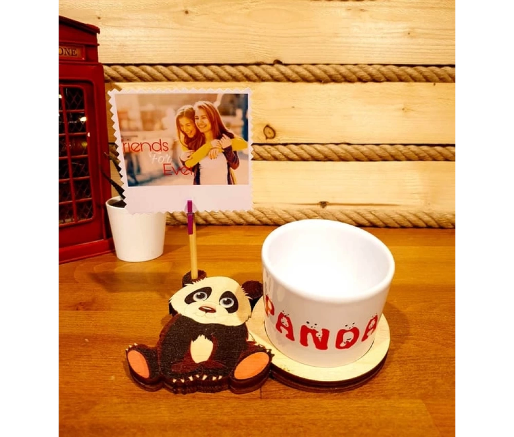 Panda 3D Figürlü Kupa Arkadaşa Hediye