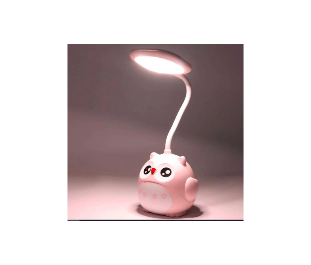 Pembe Baykuş Masa Lambası