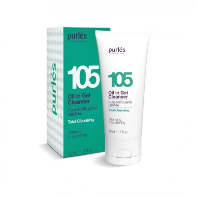 105 Purlés Oil in Gel Cleanser Гелева гідрофільна олія для очей та обличчя 50 ml