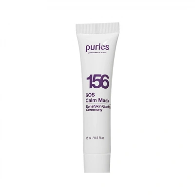156 Purlés Mini Calming SOS Hassas Tahriş Olmuş Ciltler için Sakinleştirici Jel Maske 15 ml