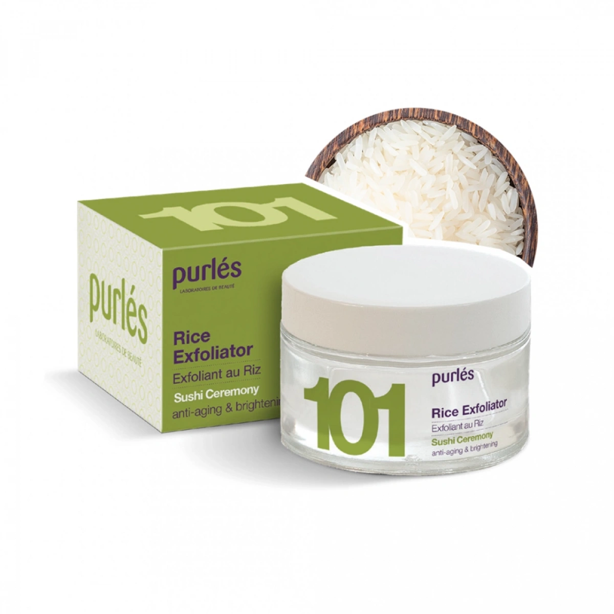 Purles 101 Reis-Peeling - Sanftes Peeling für glatte und strahlende Haut 50 ml