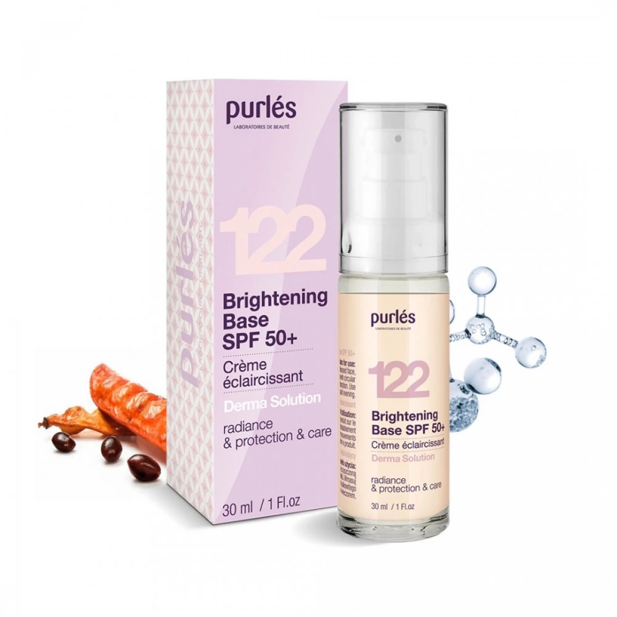 122 Purlés Derma Solution SPF 50 Brightening Base 30 ml