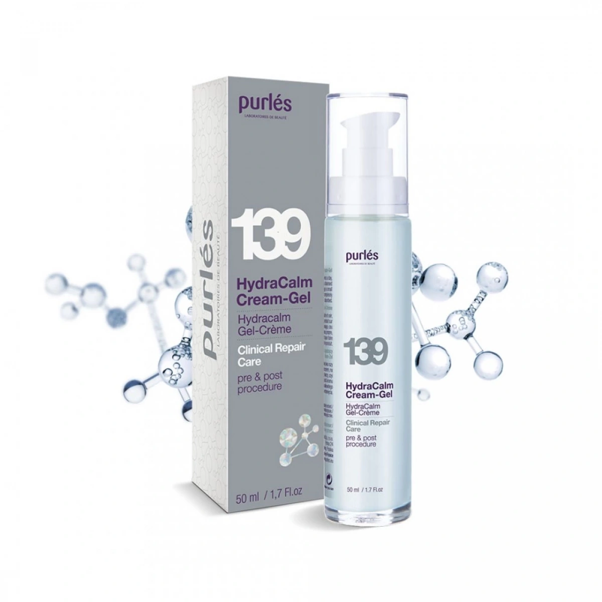 139 Purlés HydraCalm Cream-Gel Medestetik Tedaviler Sonrası Sakinleştirici ve Nemlendirici Krem 50 ml