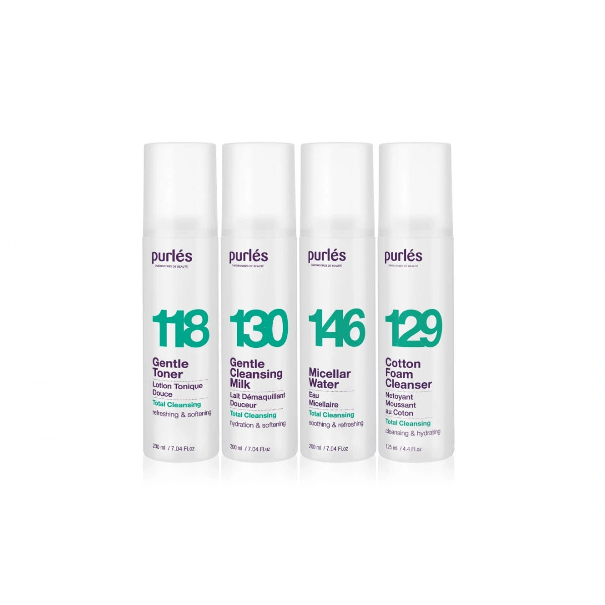 146 Purlés Total Cleansing Micellar Water for Combination Skin 200 ml