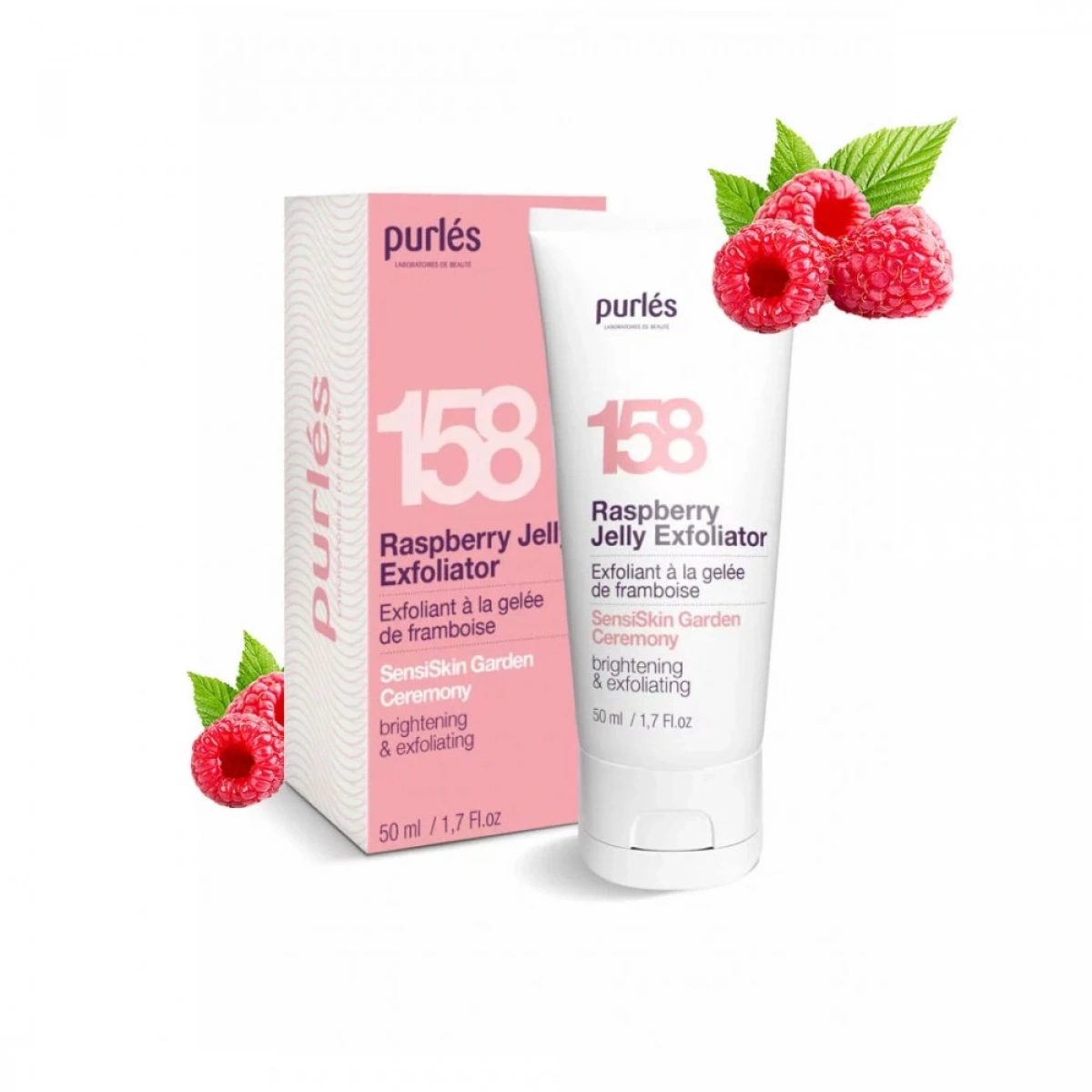 158 Purlés SensiSkin Garden Ceremony Raspberry Jelly Exfoliator 50 ml
