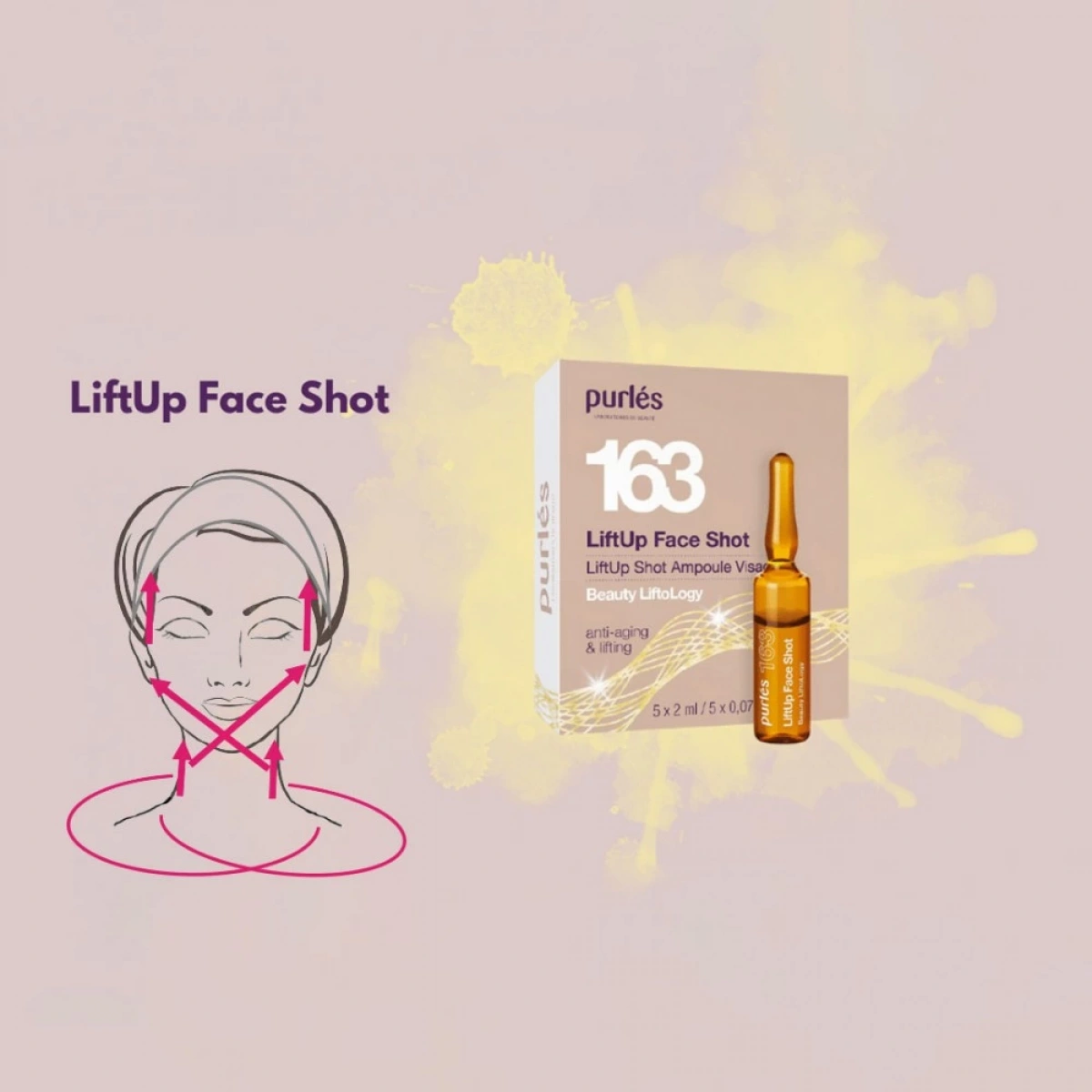 163 Purlés LiftUp Face Shot 5 ampuls x 2 ml