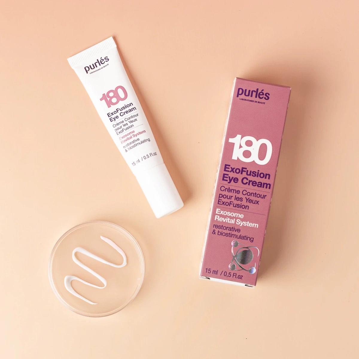 180 Purlés ExoFusion Eye Cream Kırışıklıklar ve Sıkılık Kaybı için Ekzosomlu Göz Kremi 15 ml