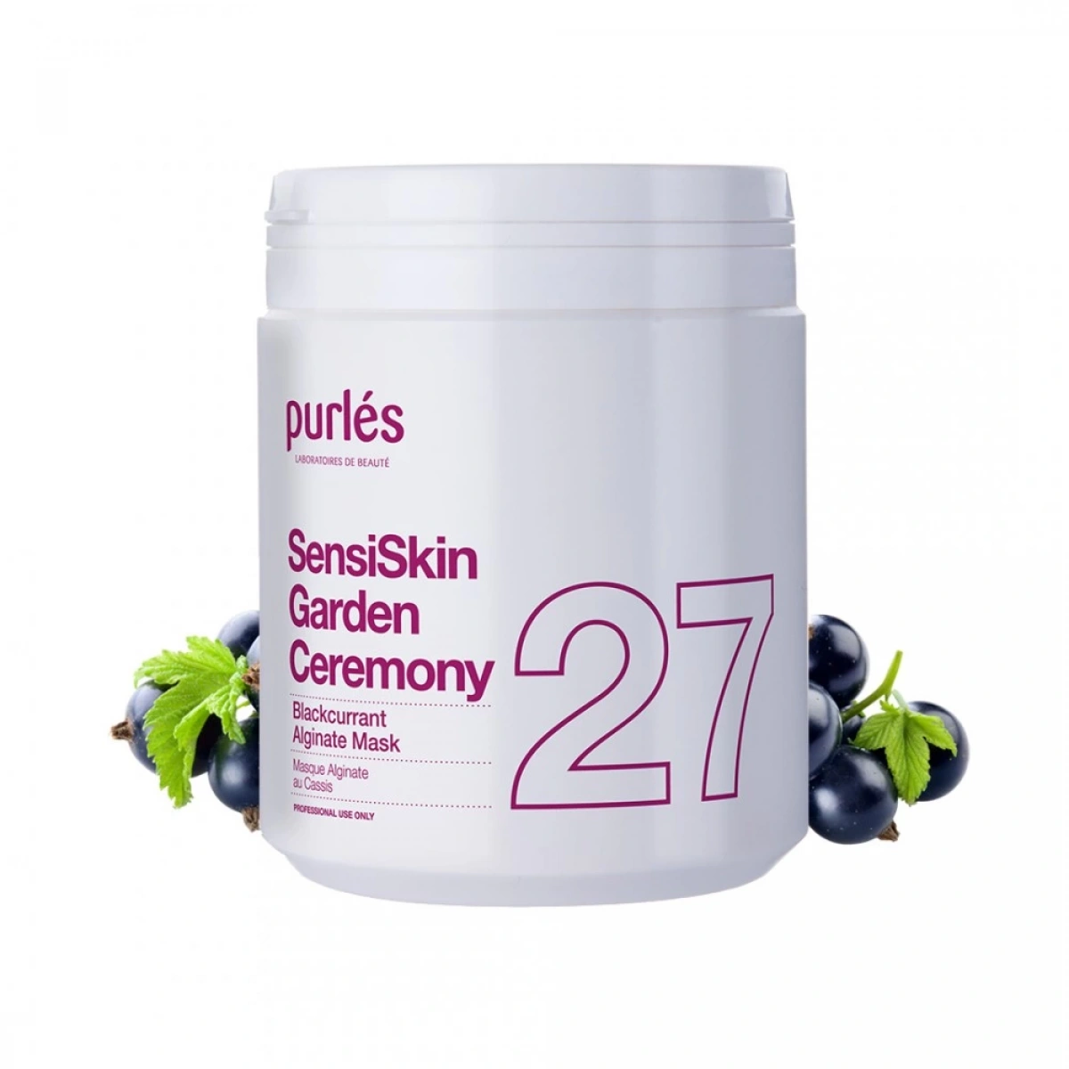 27 Purlés Blackcurrant Alginate Mask Hassas ve Kuperozlu Ciltler için Siyah Frenk Üzümü Aljinat Maske 700 ml