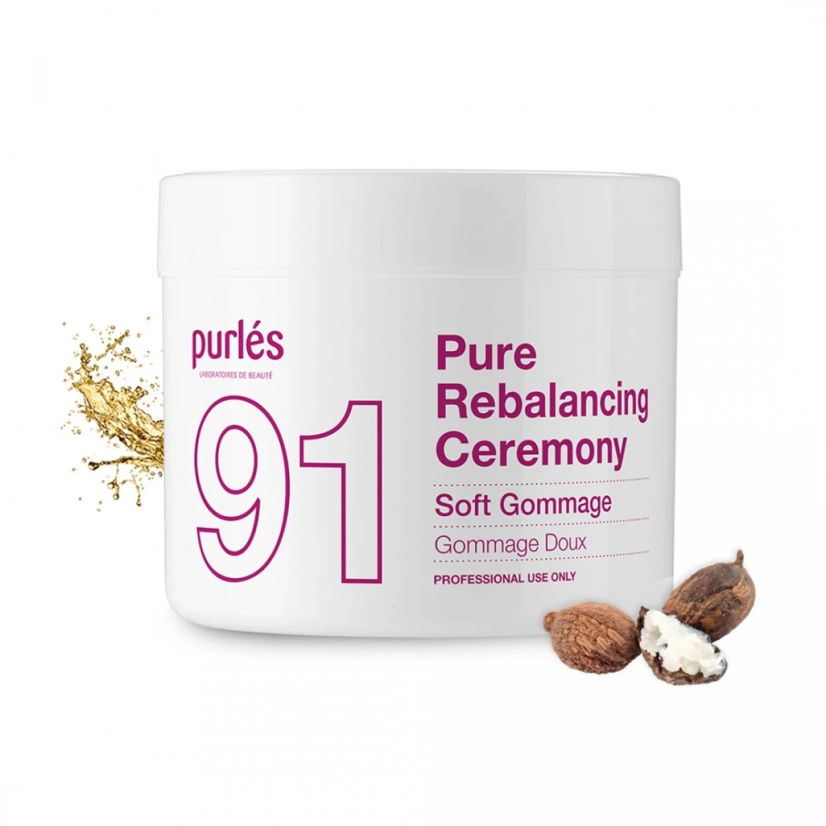 91 Purlés Soft Gommage Karma Yağlı Ciltler için Yumuşak Dokulu Peeling 200 ml