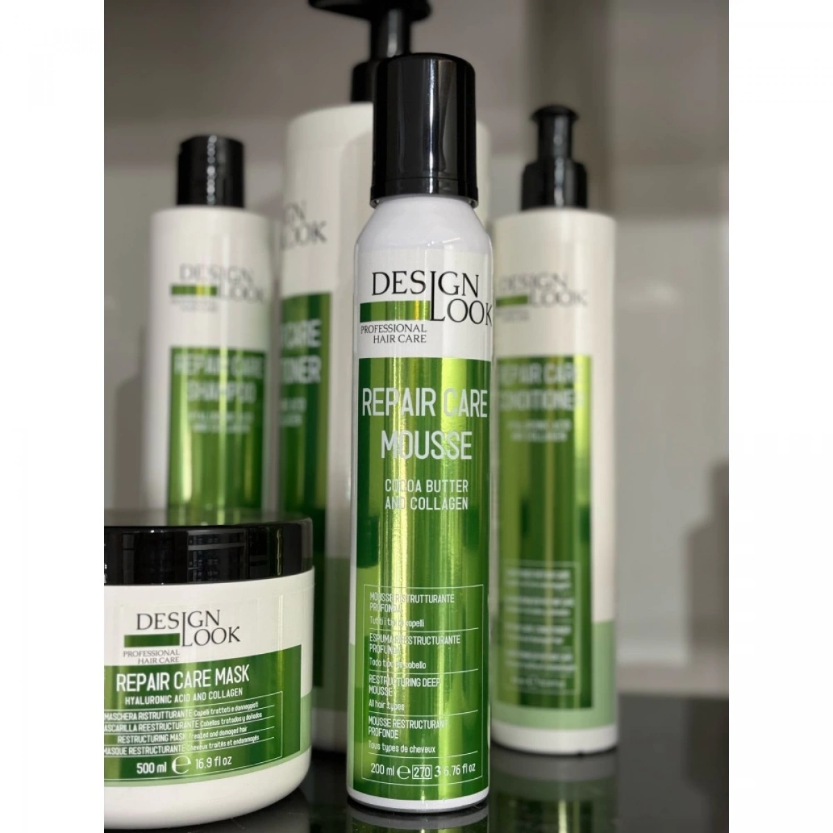Design Look RepairCare Deep Mousse Усунення, відновлення глибокого мусу для всіх типів волосся 200 мл