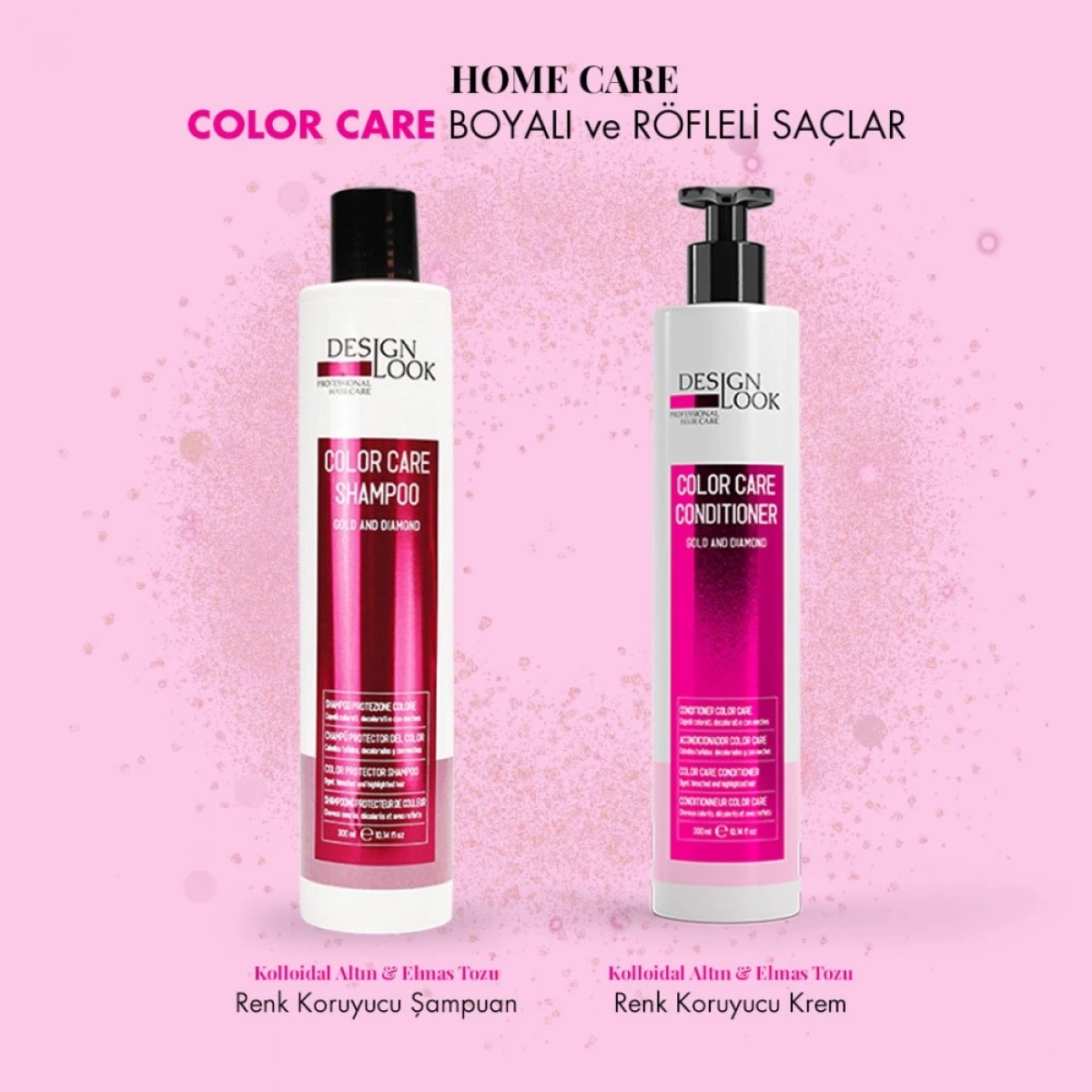 Design Look Renk Bakım Kremi Boyalı ve Röfleli Saçlar 1000 ml