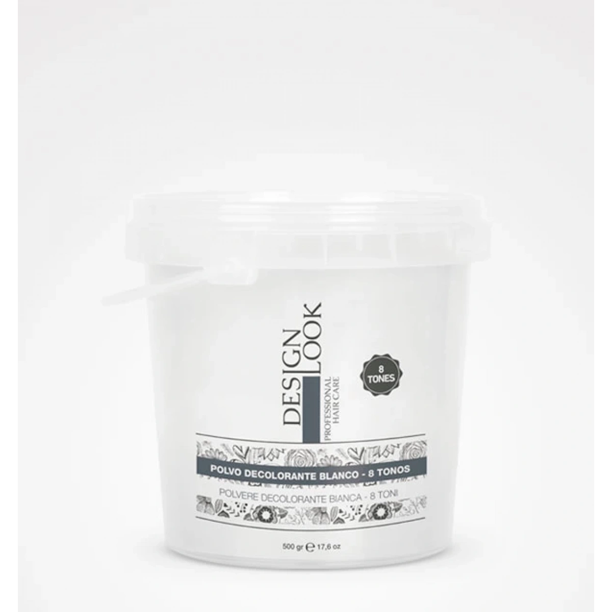 Designlook White Bleach Powder 8 Tones with Black Caviar and Kaolin 500 GR