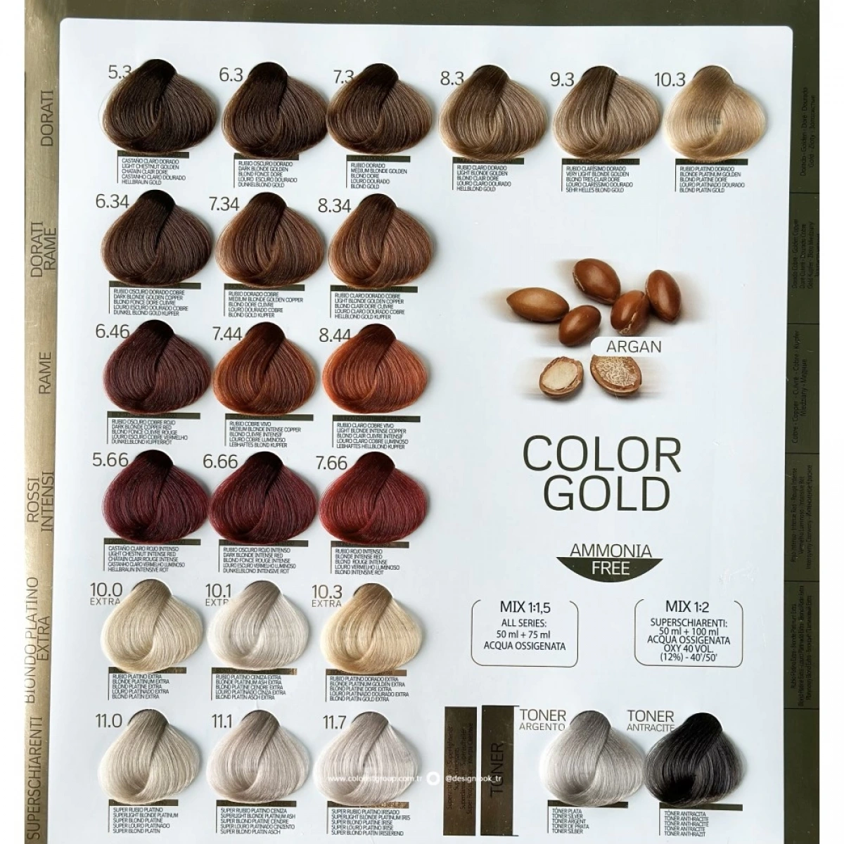 Desing Look Color Gold Coloring Cream Ammonia Free 100 ml