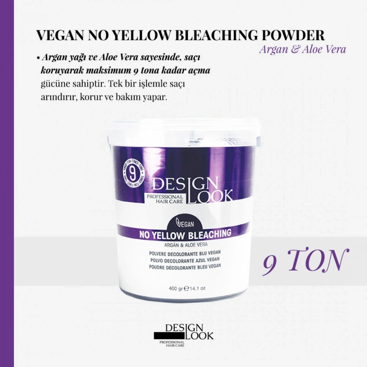 Desinglook Vegan Blue Deco 9 Ton Anti Dore Saç Açıcı Toz 400 Gr