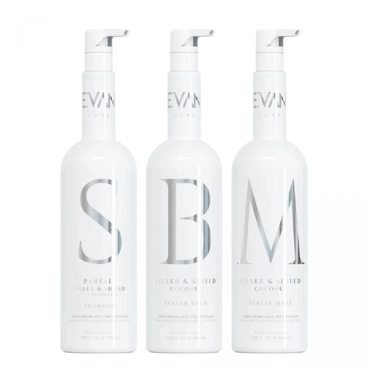 Filler & Shield Sealer Balm Pro Set 3 Lt. (Step 1, Step 2, Step 3) 1000 ml