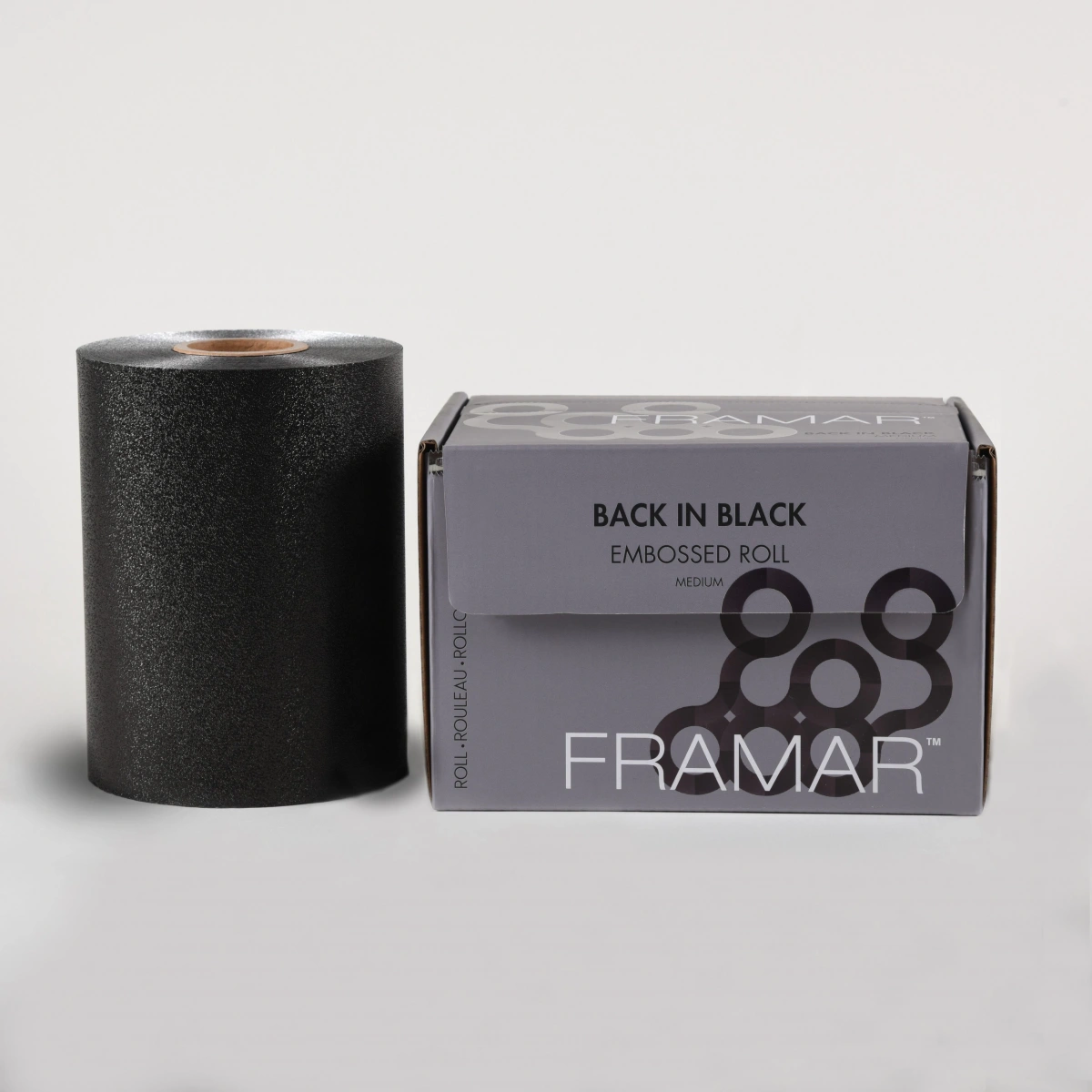 Framar Back in Black Thermobeschichtete geprägte Folie 98 m