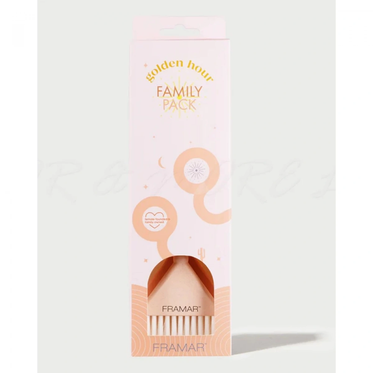 Framar Golden Hour Family Pack Çok Fonksiyonlu 3lü Fırça Seti
