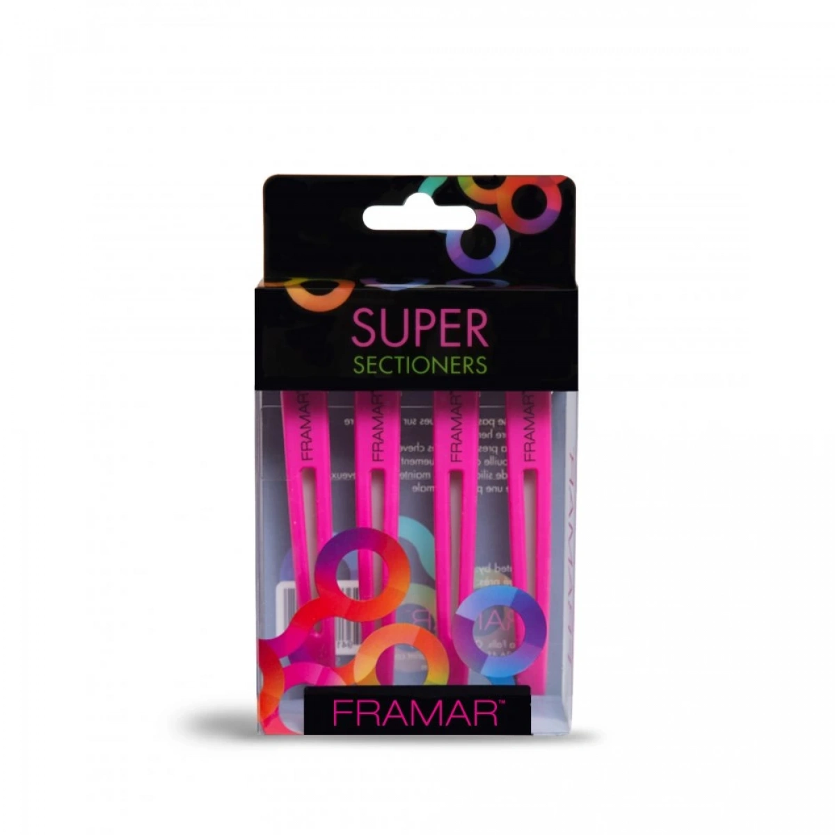 Framar Super Sectioner 4lü Elastik Krep Klips Pembe
