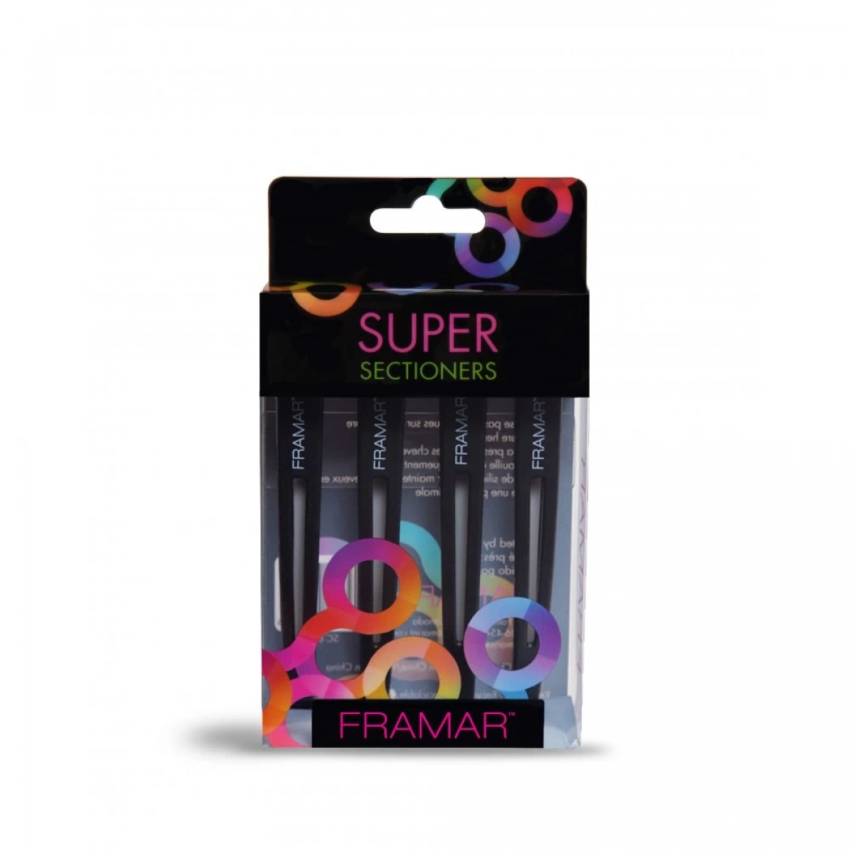 Framar Super Sectioner 4lü Elastik Krep Klips Siyah