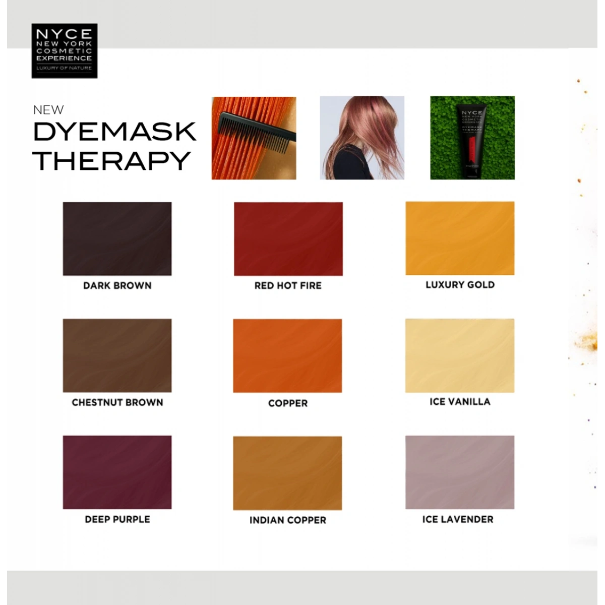 NYCE Dyemask Yarı Kalıcı Boyama Bakım Bir Arada Maske 250 ml