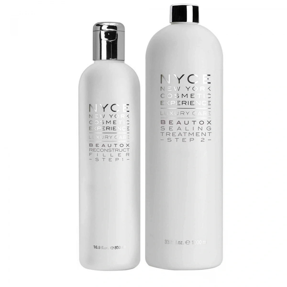 Nyce Luxury Salon Care Beautox Recostruct Filler Step 1 500 ml Sealing Treatment Step 2 1000 ml