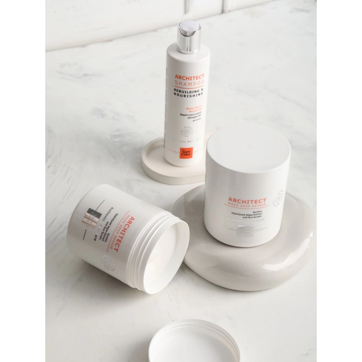 TiareColor Architect Восстанавливающий шампунь для сухих и поврежденных волос 300 ml