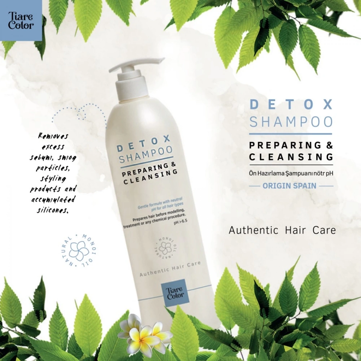 TiareColor Detox Shampoo Neutral pH 1000 ML