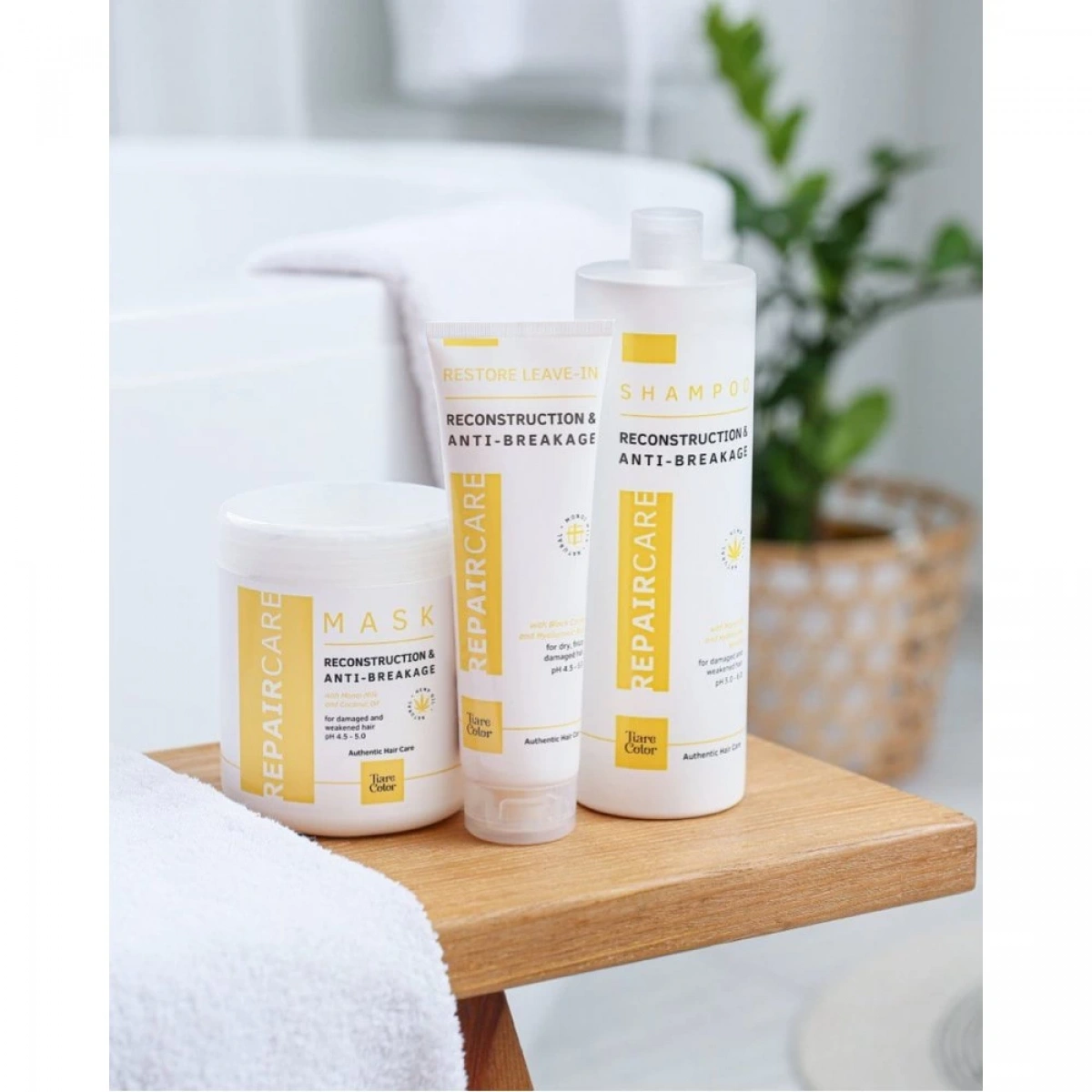 TiareColor RepairCare Kuru Yıpranmış Saçlar İçin Onarıcı Maske 1000 ML