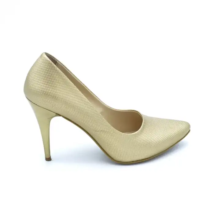 100 EST Klasik Bayan Ayakkabı Stiletto Dore