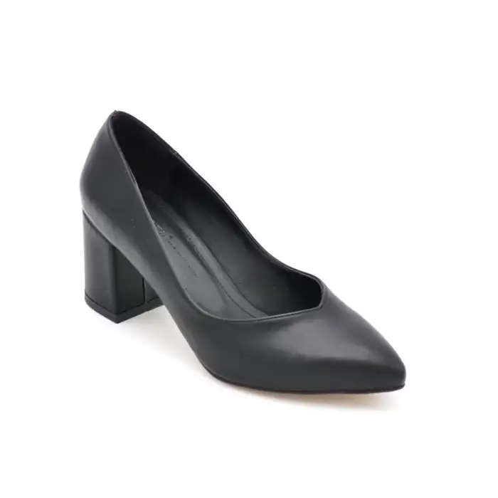 303 EST Klasik Bayan Ayakkabı Stiletto Siyah