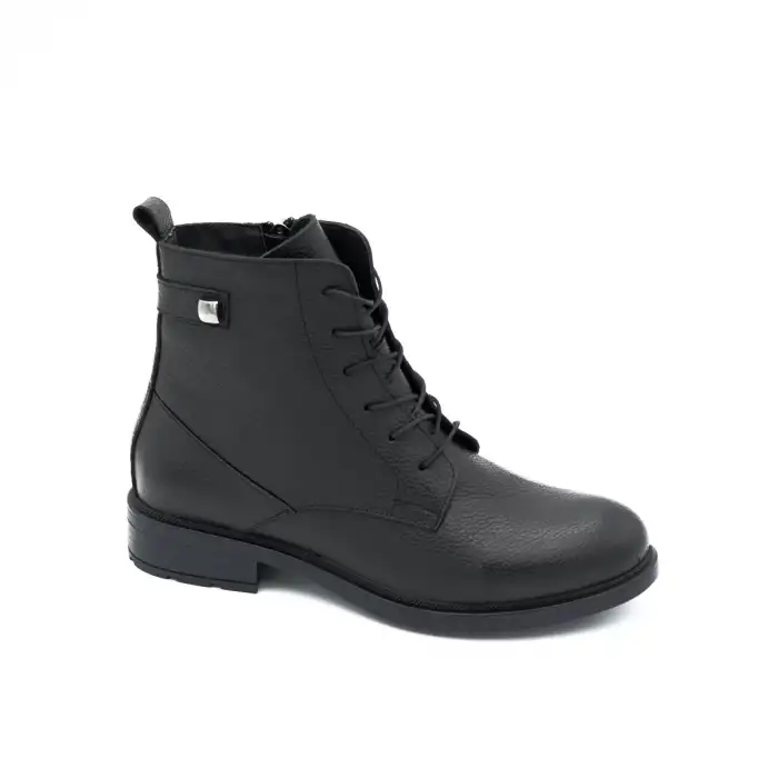 306 FMS Hakiki Deri Bayan Bot Siyah