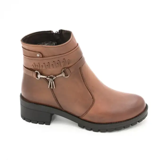 829 MRK Hakiki Deri Bayan Bot Taba