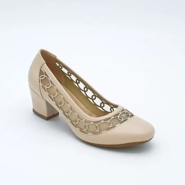 8618 Klasik Bayan Ayakkabı Ten